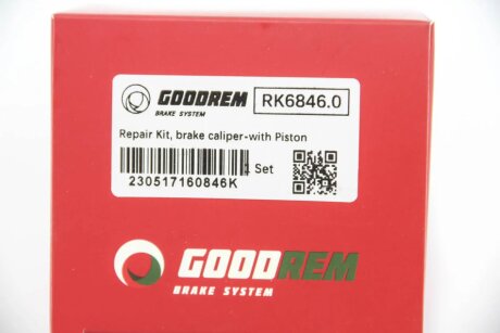 Ремкомплект заднього гальмівного супорта goodrem RK68460