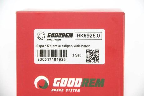 Ремкомплект заднего тормозного суппорта goodrem RK69260