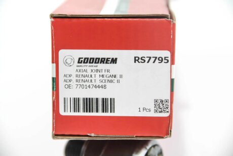 Рулевая тяга goodrem RS7795