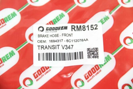 Шланг тормозной передний goodrem RM8152