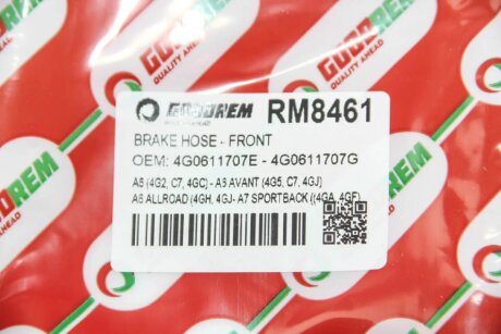 Шланг тормозной передний goodrem RM8461
