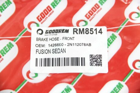 Шланг гальмівний передній goodrem RM8514