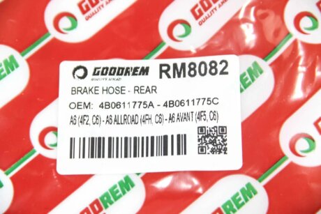 Шланг тормозной задний goodrem RM8082