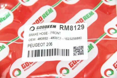 Шланг тормозной задний goodrem RM8129