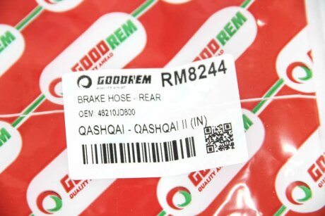 Шланг тормозной задний goodrem RM8244