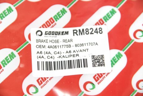 Шланг тормозной задний goodrem RM8248