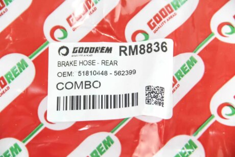 Шланг тормозной задний goodrem RM8836