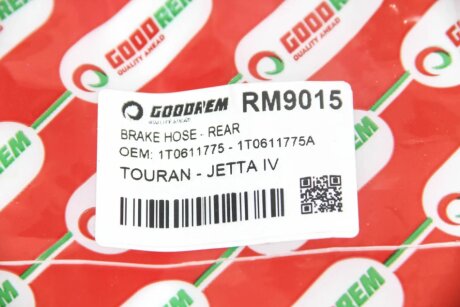 Шланг тормозной задний goodrem RM9015