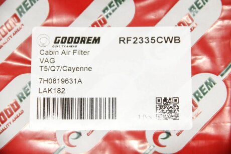 Угольный фильтр салона goodrem RF2335CWB