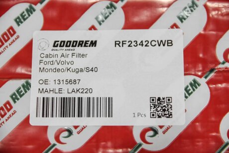 Вугільний фільтр салону goodrem RF2342CWB