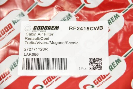 Угольный фильтр салона goodrem RF2415CWB