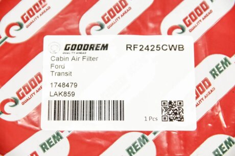 Угольный фильтр салона goodrem RF2425CWB