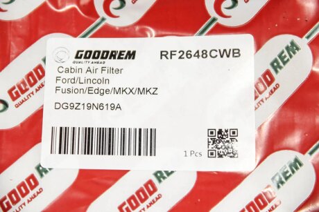 Угольный фильтр салона goodrem RF2648CWB