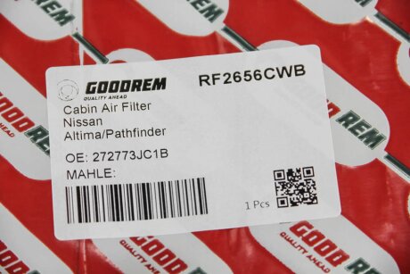 Угольный фильтр салона goodrem RF2656CWB