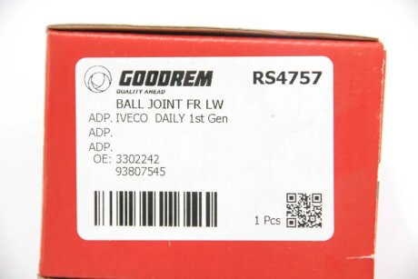 Верхняя шаровая опора goodrem RS4757