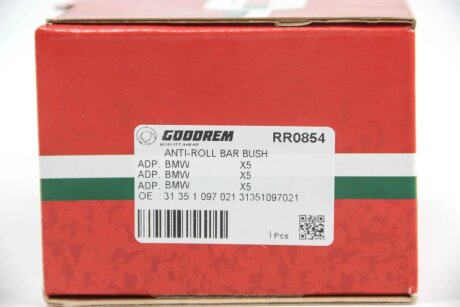 Втулка (резинка) переднего стабилизатора goodrem RR0854