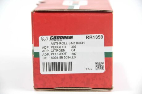 Втулка (резинка) переднего стабилизатора goodrem RR1358