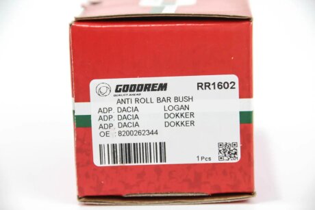 Втулка (резинка) переднего стабилизатора goodrem RR1602