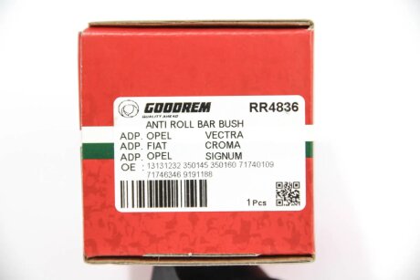 Втулка (резинка) переднего стабилизатора goodrem RR4836