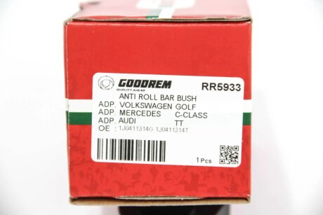 Втулка (резинка) переднего стабилизатора goodrem RR5933
