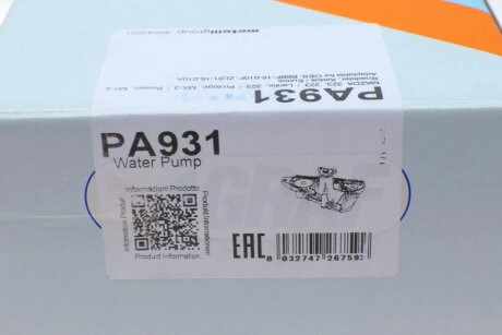 Помпа воды graf PA931