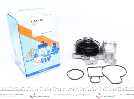 Водяная помпа (насос) graf PA1116 Бмв Х5 е70