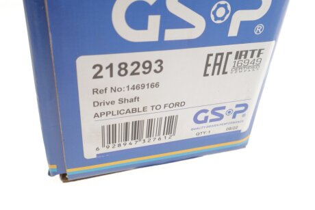Полуось Ford gsp 218293