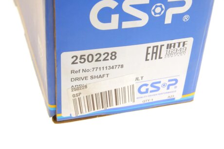 Полуось Renault gsp 250228