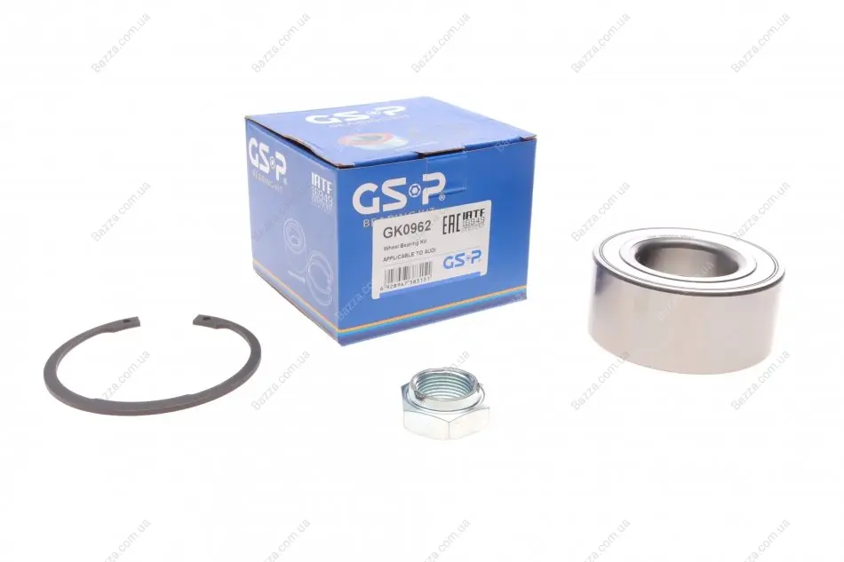 К-кт пiдшипникiв перед. Audi 100/200 2.2 85-87 GSP GK0962