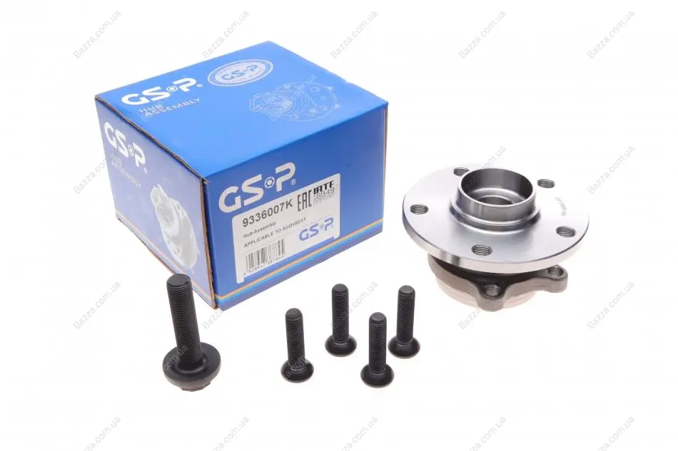 Пiдшипник ступицi Seat Altea VW Caddy III, Golf V, Touran Audi A3 1,6-2,0TDI, A3 quattro 03-04 GSP 9336007K (фото 1)