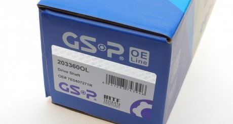 Полуось (передняя) gsp 203360OL