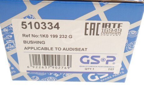 Сайлентблок переднего рычага задний правый gsp 510334
