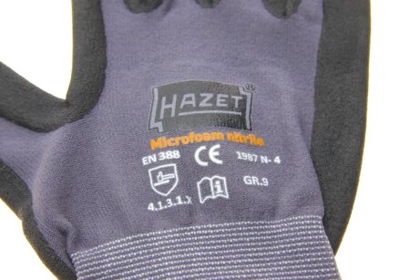 Рукавички з резиновим покриттям долонь hazet 1987N4