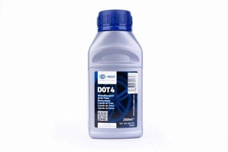 Dot 4 Гальмівна рідина 0,25L hella 8DF 355 360-001