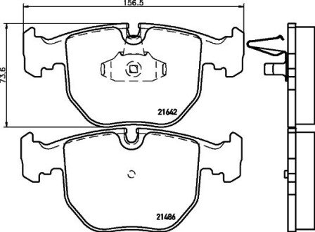 Передние тормозные колодки hella 8DB 355 008-281