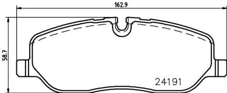 Передні тормозні (гальмівні) колодки hella 8DB355011971