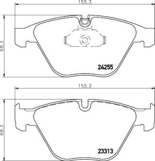 Передние тормозные колодки hella 8DB 355 013-931