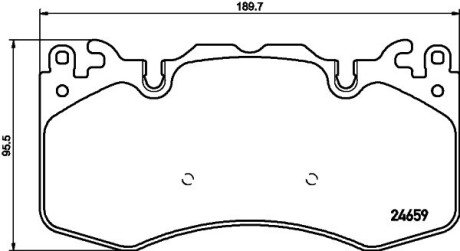 Передние тормозные колодки hella 8DB 355 016-151