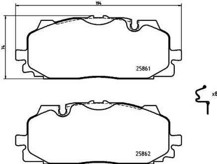 Передние тормозные колодки hella 8DB 355 021-641 на Ауди A5 F5