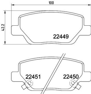 Передние тормозные колодки hella 8DB 355 025-861