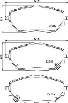 Передние тормозные колодки hella 8DB 355 037-761