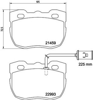 Передние тормозные колодки hella 8DB 355 037-941 на Рендж (ленд) ровер Дискавери 1