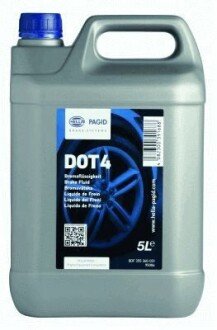 Тормозная жидкость DOT4 (5L.) hella 8DF355360-031