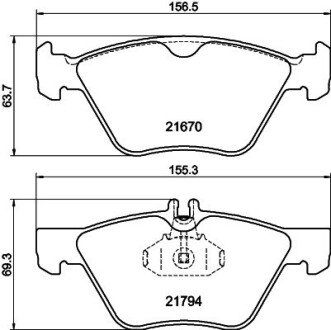 Тормозные колодки hella 8DB 355 007-861