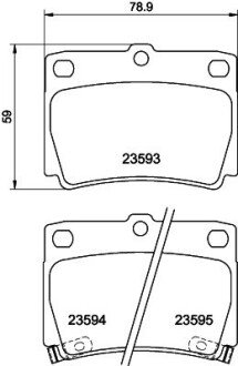 Тормозные колодки hella 8DB355009-501 на Митсубиси Pajero sport