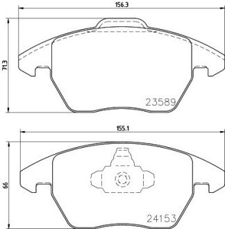 Тормозні (гальмівні) колодки hella 8DB355011811 на Пежо 207