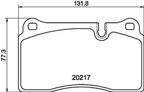 Тормозные колодки hella 8DB 355 013-201