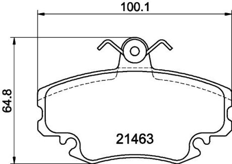 Тормозные колодки hella 8DB 355 018-131 на Рено 25