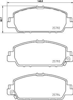 Тормозные колодки hella 8DB 355 021-471 на Хонда Степвагон