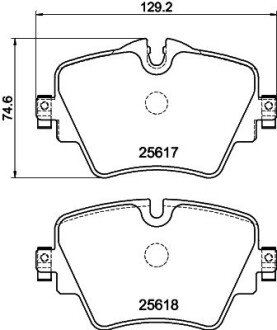 Тормозные колодки hella 8DB 355 023-131 на Бмв X1